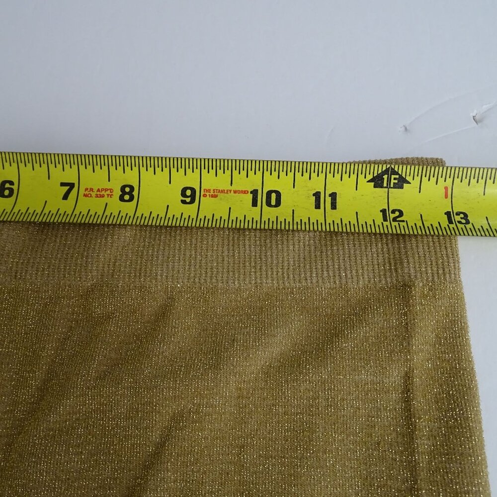 No Boundaries Gold Metallic Bodycon Mini Skirt Juniors Size M 7-9 Stretchy Party - Picture 6 of 7